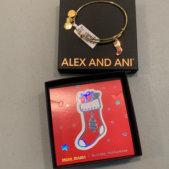 Alex and Ani Christmas stocking bracelet - Picture 6 of 7